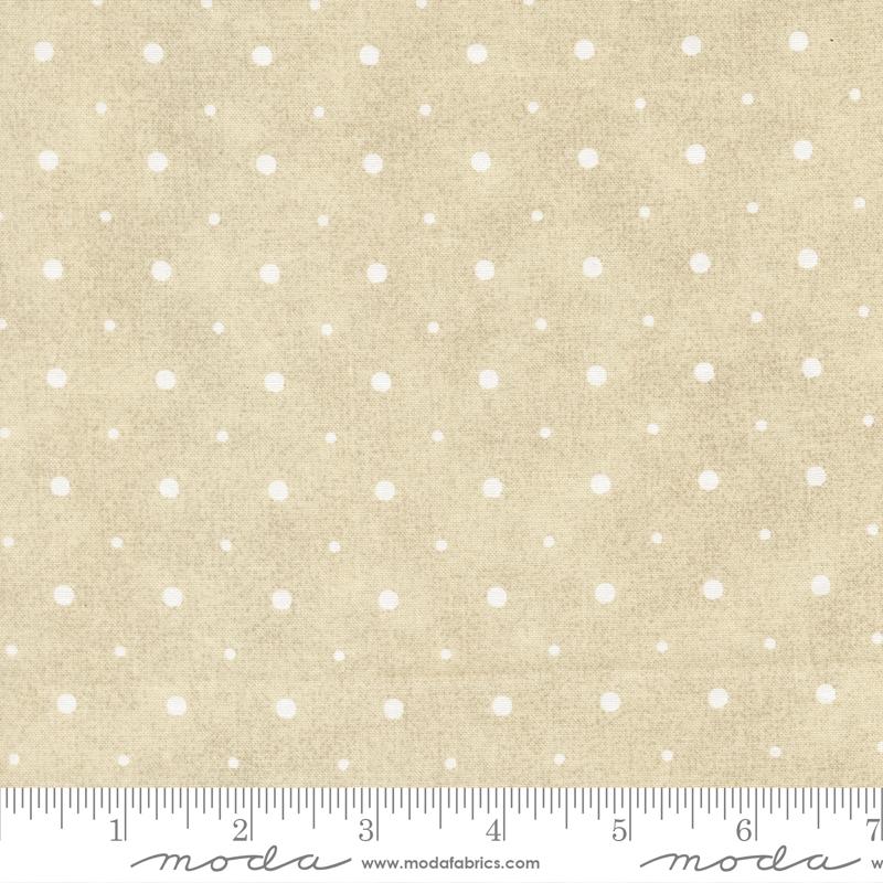 Posh Dots Ivory Whisper White - Quilt Fabric