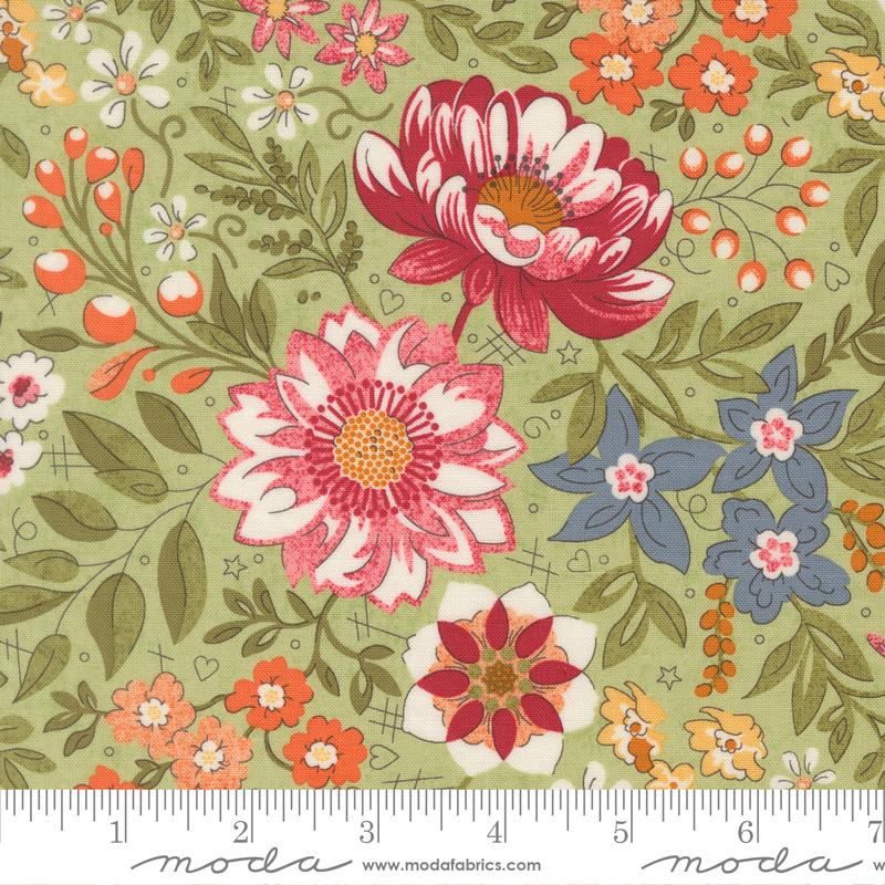 Fieldrush Covent Moss - Quilt Fabric