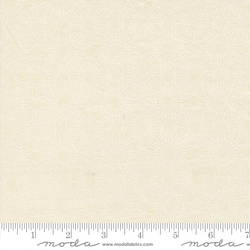 Fieldrush Jasmine Opal White - Quilt Fabric