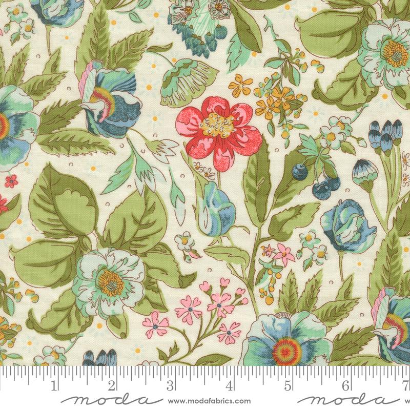 Sorrel Islay Cream - Quilt Fabric, zoomed in. Select this picture to zoom back out.