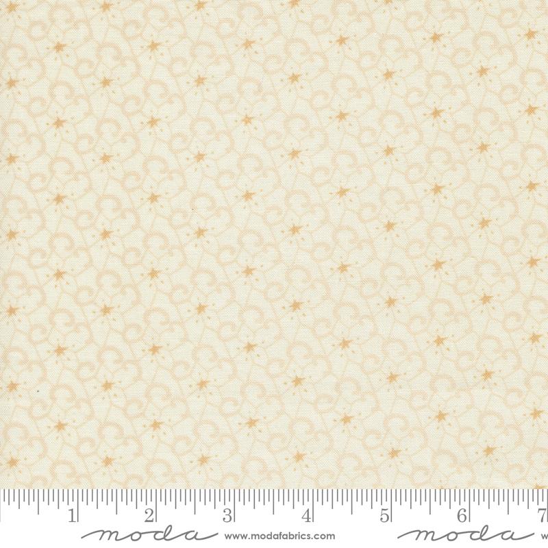 Sorrel Mistral Cream - Quilt Fabric, zoomed in. Select this picture to zoom back out.