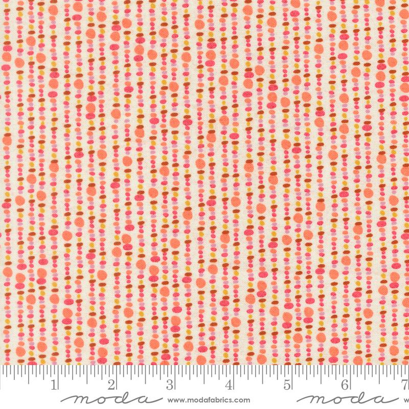 Sorrel Pinka Rocks Paradise Pin - Quilt Fabric, zoomed in. Select this picture to zoom back out.