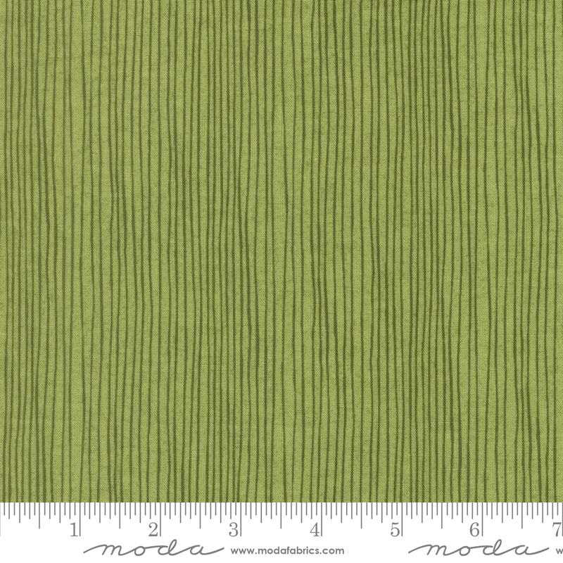 Sorrel Selva Stripe Pear - Quilt Fabric, zoomed in. Select this picture to zoom back out.