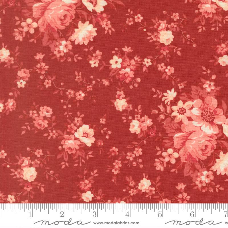 Petals And Polka Dots Flower Rose - Quilt Fabric