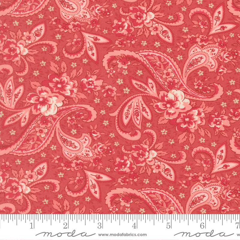 Petals And Polka Dots Paisley Tea Rose - Quilt Fabric