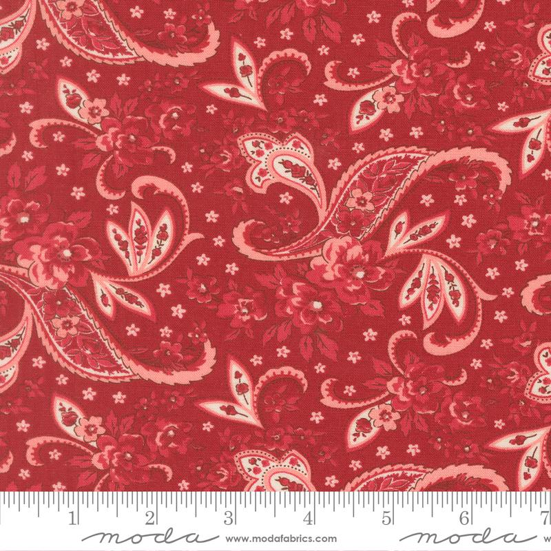 Petals And Polka Dots Paisley Rose - Quilt Fabric