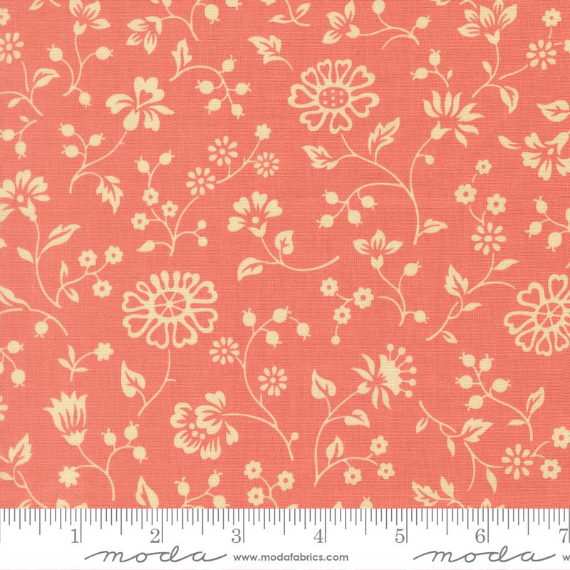 Petals And Polka Dots Fleur Berry - Quilt Fabric