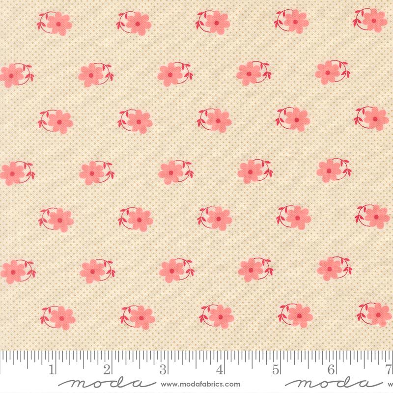 Petals And Polka Dots Floral Lace - Quilt Fabric