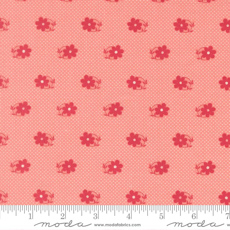 Petals And Polka Dots Floral Blossoms - Quilt Fabric