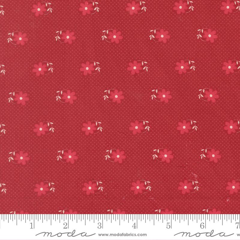 Petals And Polka Dots Floral Rose - Quilt Fabric