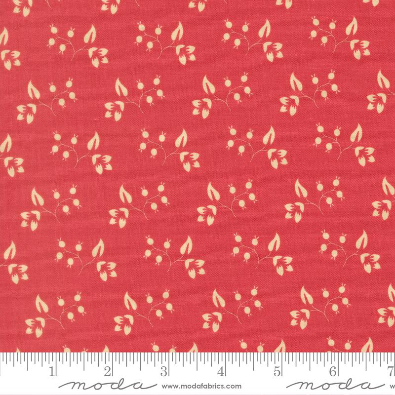 Petals And Polka Dots Vines Tea Rose - Quilt Fabric