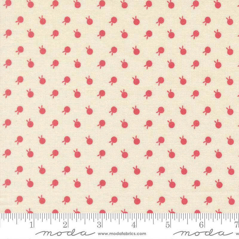 Petals And Polka Dots Berry Lace - Quilt Fabric