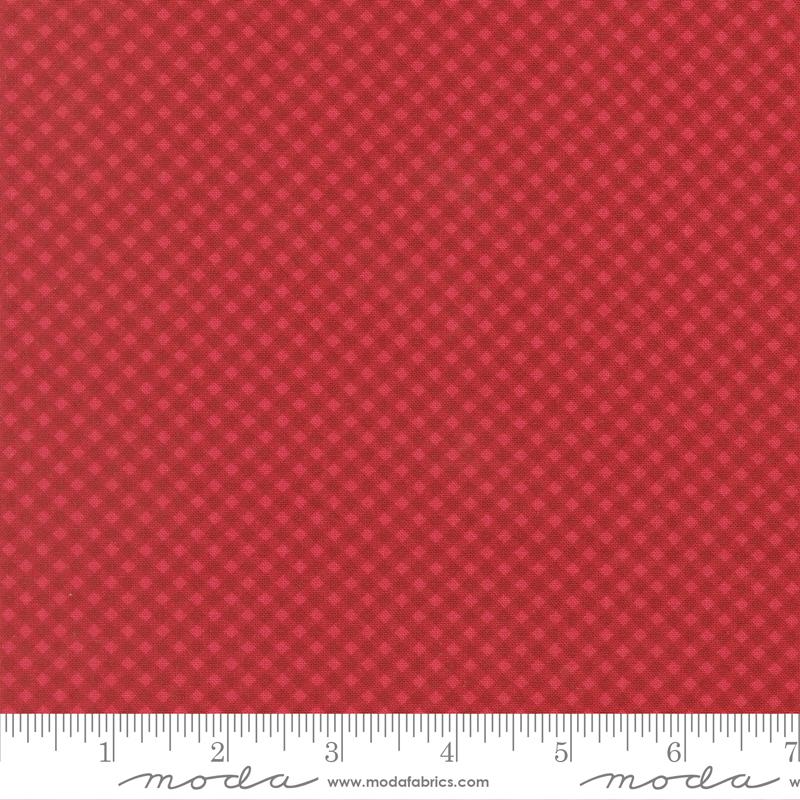 Petals And Polka Dots Gingham Rose - Quilt Fabric