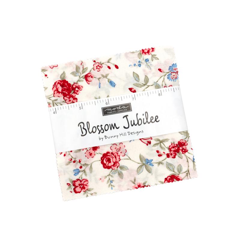 Blossom Jubilee - Charm Pack, zoomed in. Select this picture to zoom back out.