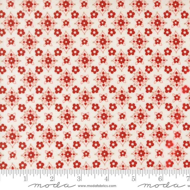 Blossom Jubilee Blossoms Cloud - Quilt Fabric, zoomed in. Select this picture to zoom back out.