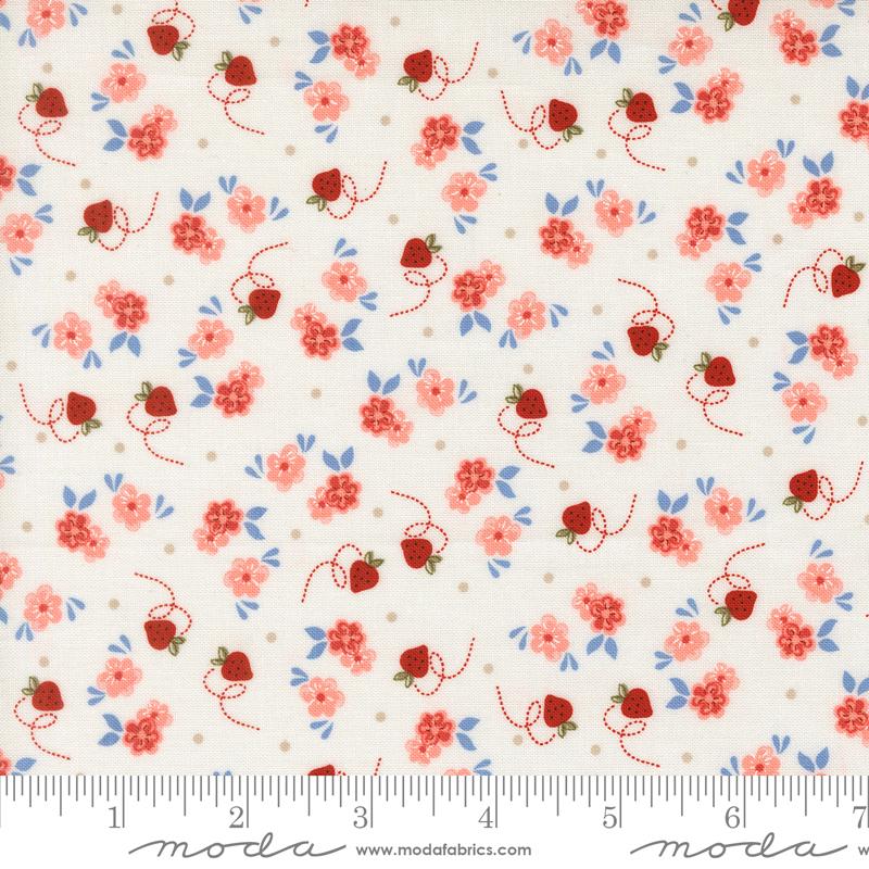 Blossom Jubilee Floral Cloud - Quilt Fabric, zoomed in. Select this picture to zoom back out.