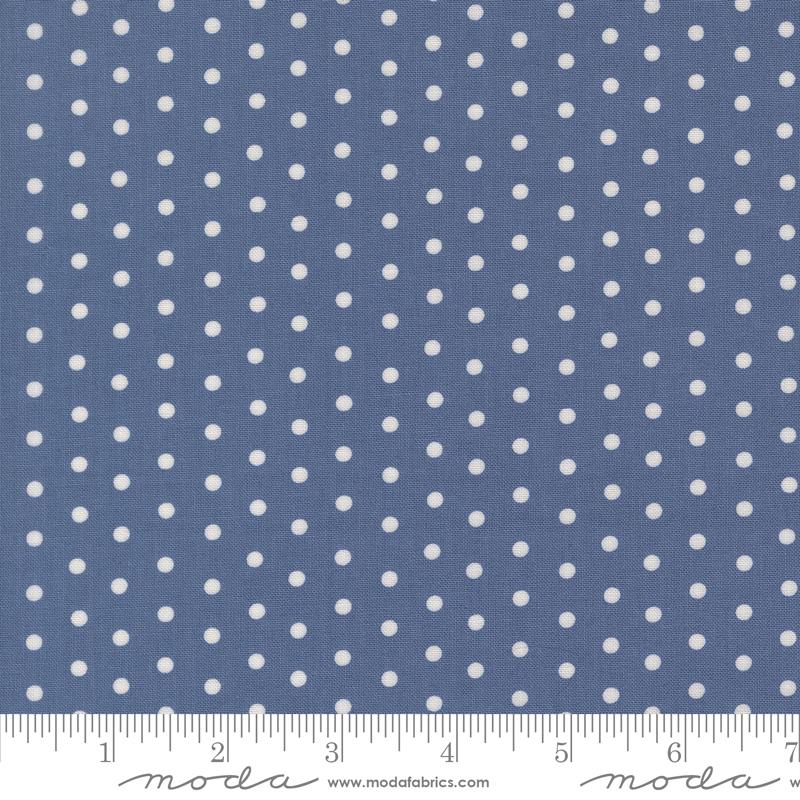 Blossom Jubilee Dots Dusk - Quilt Fabric, zoomed in. Select this picture to zoom back out.