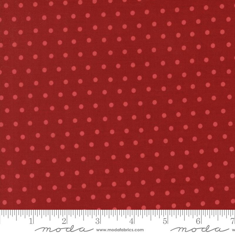 Blossom Jubilee Dots Rose - Quilt Fabric, zoomed in. Select this picture to zoom back out.
