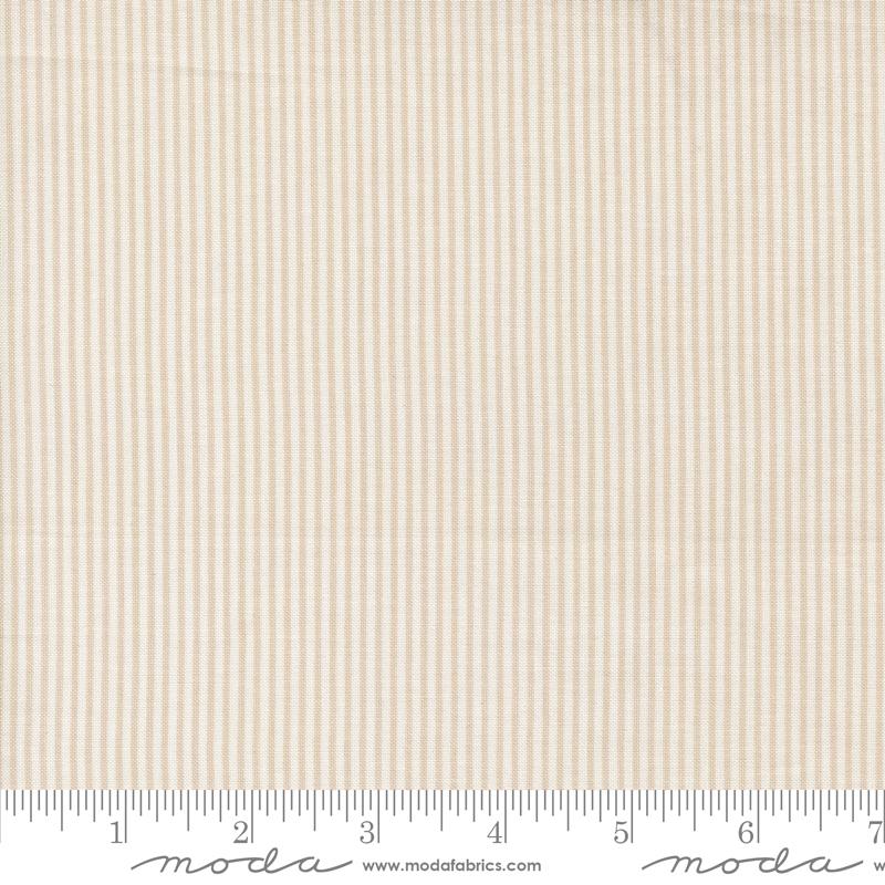 Blossom Jubilee Stripes Stone - Quilt Fabric, zoomed in. Select this picture to zoom back out.