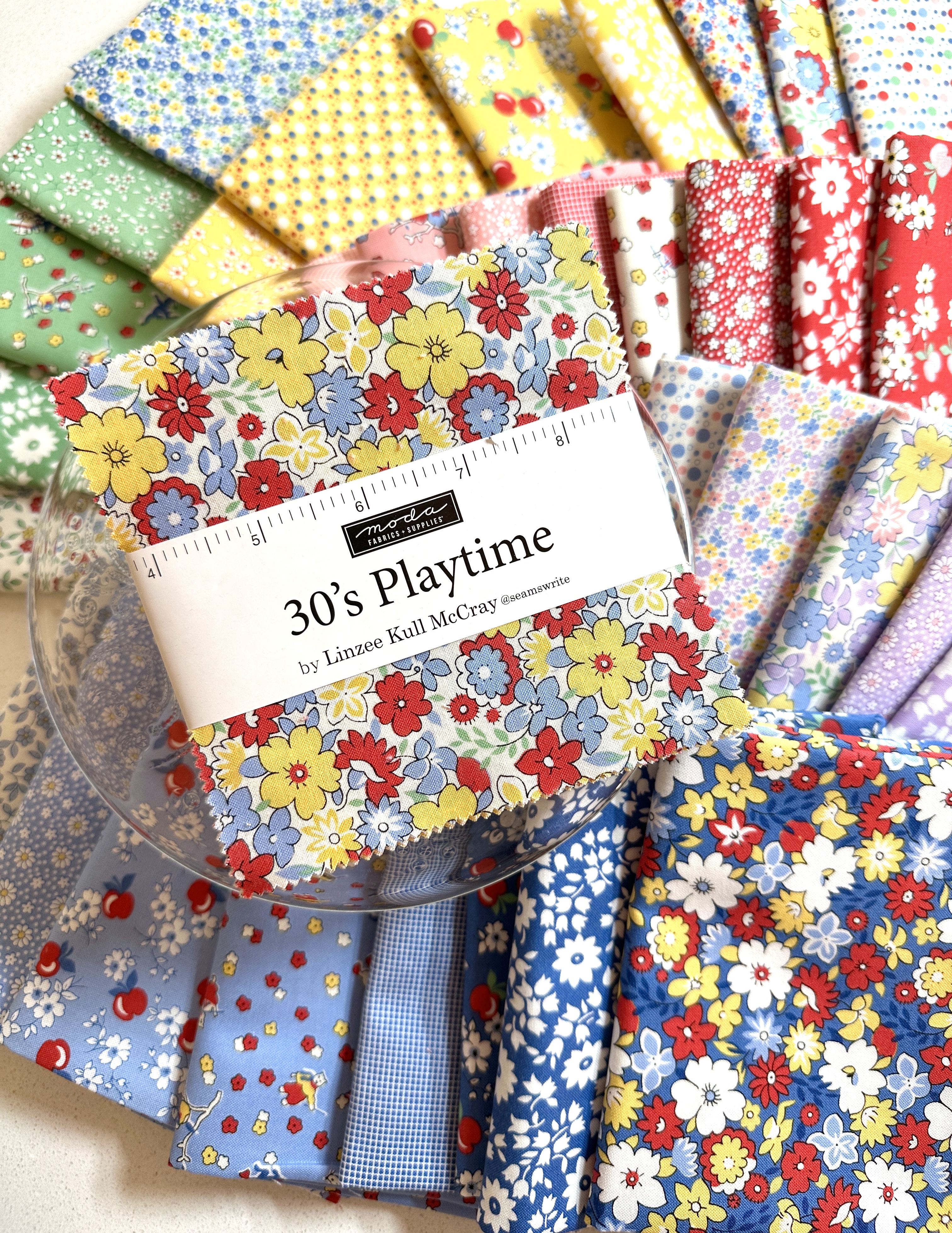 30s Playtime Lilac - Quilt Fabric