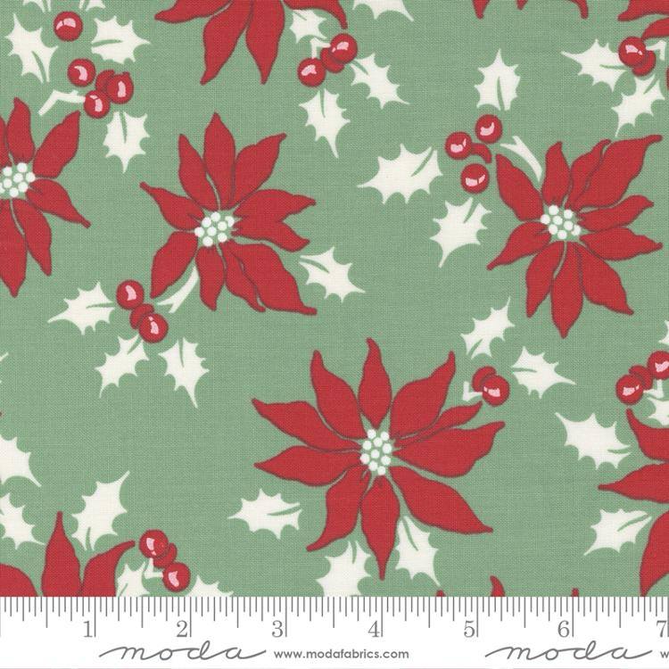 Holly Jolly Holly - Poinsettia Poinsettia - Quilt Fabric