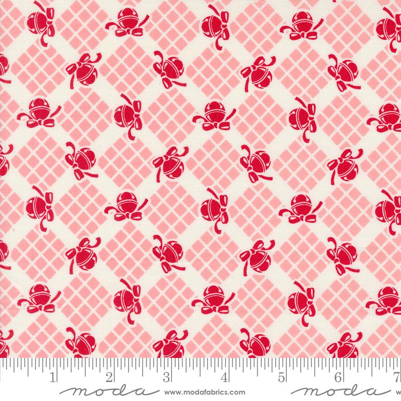 Kitty Christmas Bells - Cheeky - Quilt Fabric