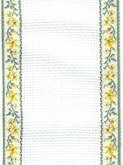 18 Count Ant White/Green & Yellow Cotton Banding 2.3x36