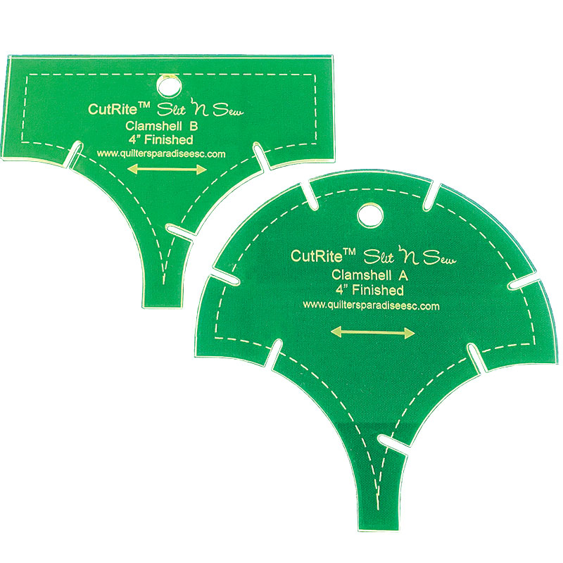 Clamshell 4" Quilt Template