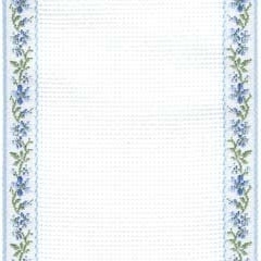 18 Count Ant White/Light Blue & Green Cotton Banding 3.1x36