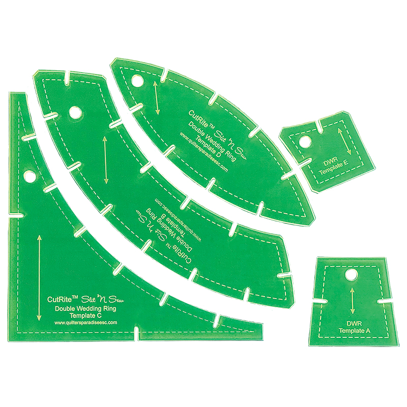 Double Wedding Ring - Quilt Template
