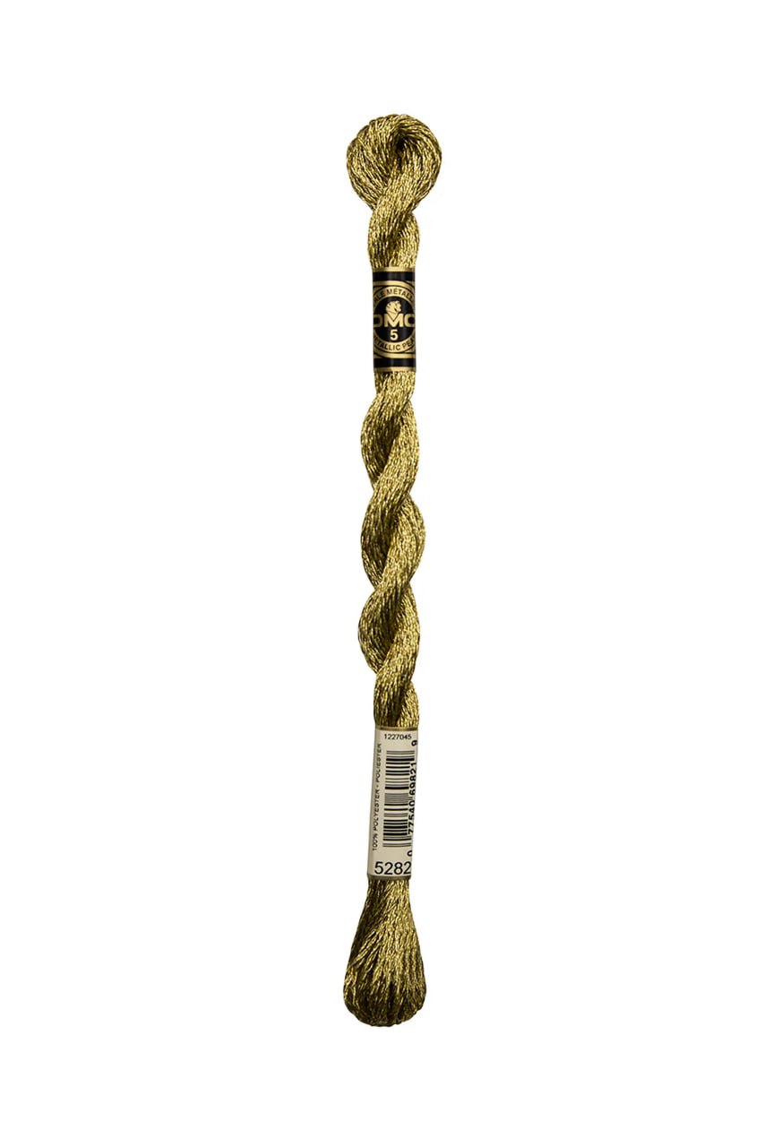 DMC Metallic Pearl Cotton Skein Size 5 - Gold