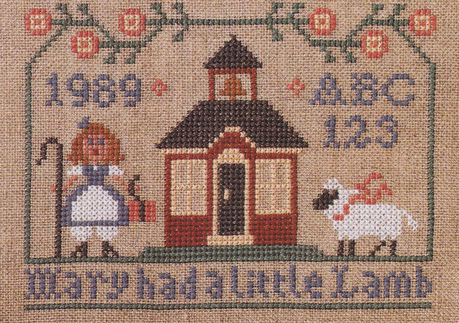 Mary Had A Little Lamb  - Cross Stitch Pattern