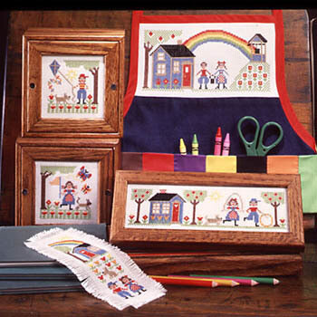Schooler Kids  - Cross Stitch Pattern