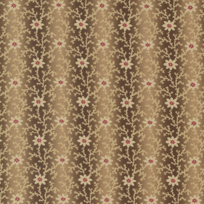 Kates Garden Gate Brown - Trail - Quilt Fabric