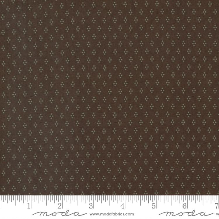 Kates Garden Gate Brown - Diamond Dots Dot - Quilt Fabric