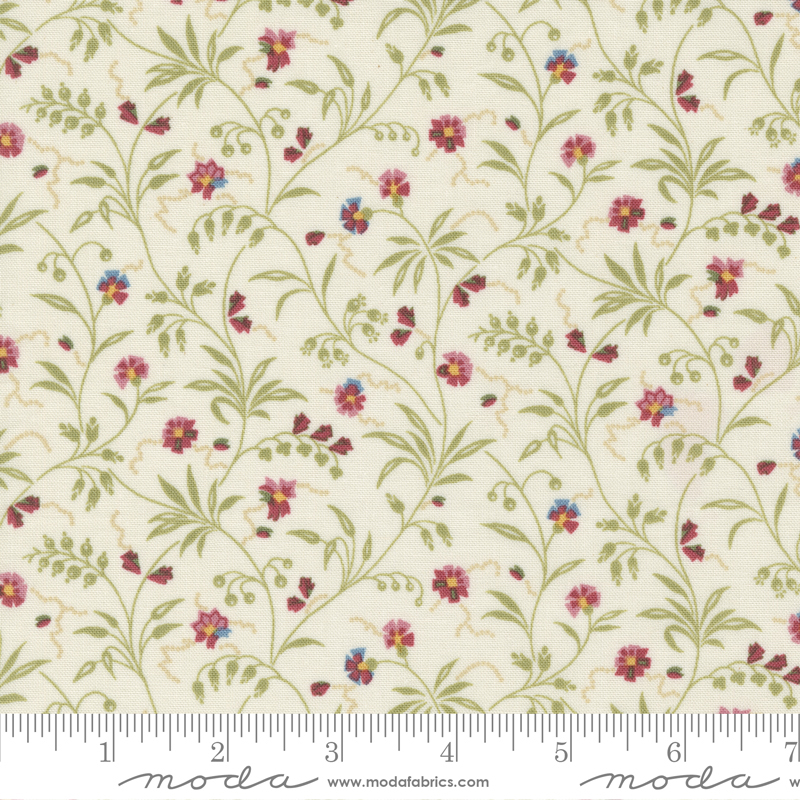 Florences Fancy Cream - Sweet Blossom Florals - Quilt Fabric