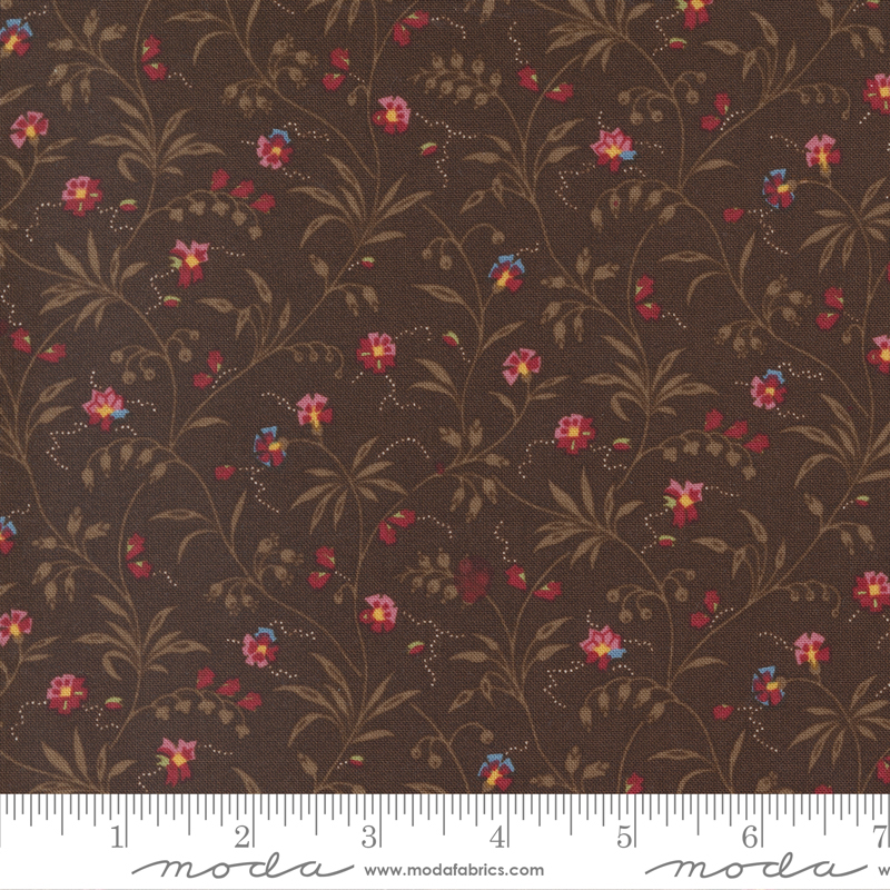 Florences Fancy Chocolate - Sweet Blossom Florals - Fabric