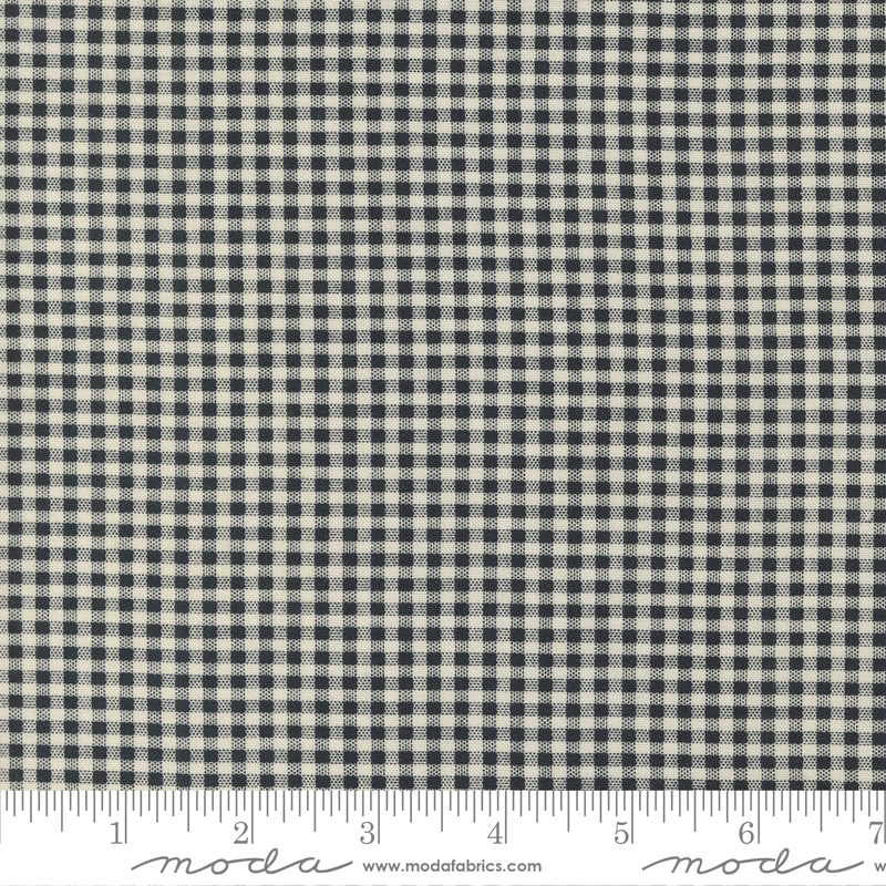 Florences Fancy Black Ink - Everyday Gingham - Quilt Fabric
