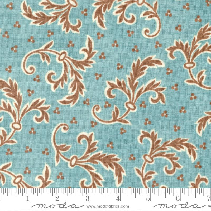Dinahs Delight Lacework - Robins Egg - Quilt Fabric