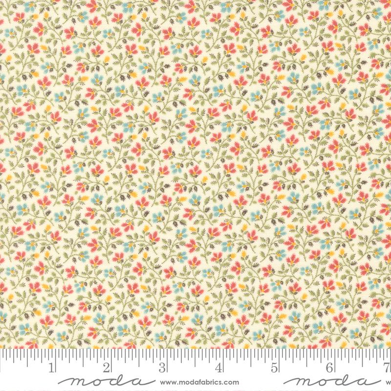 Dinahs Delight Vines - Sweet Milk - Quilt Fabric