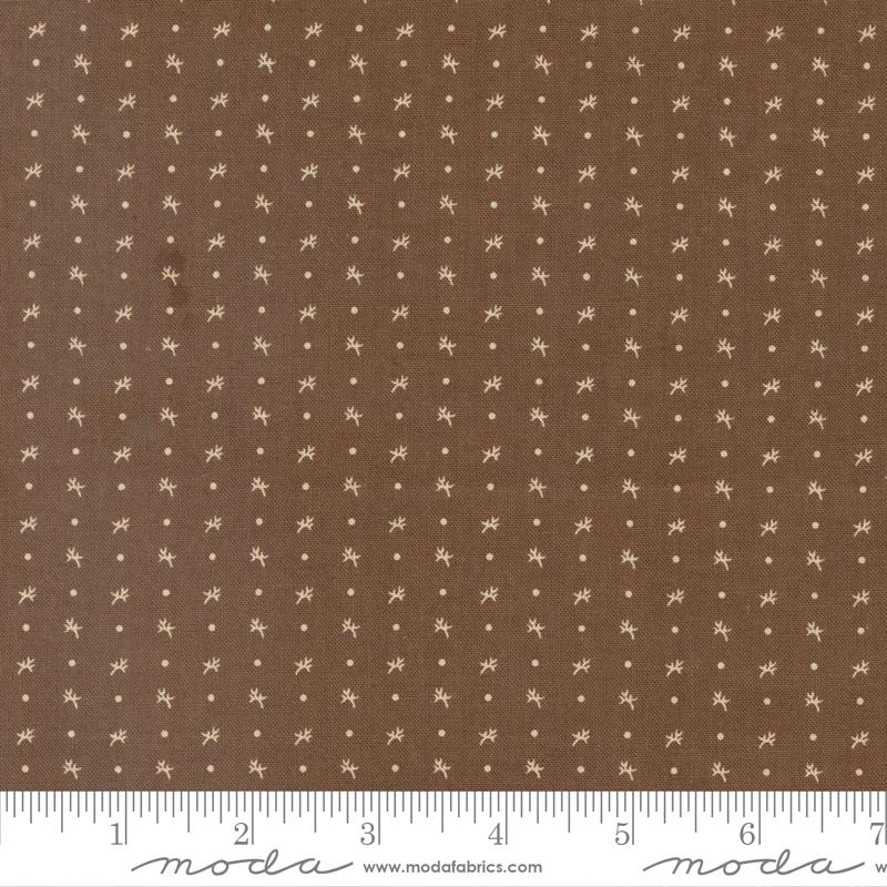 Dinahs Delight Twig and Dot - Dark Chocolate - Quilt Fabric