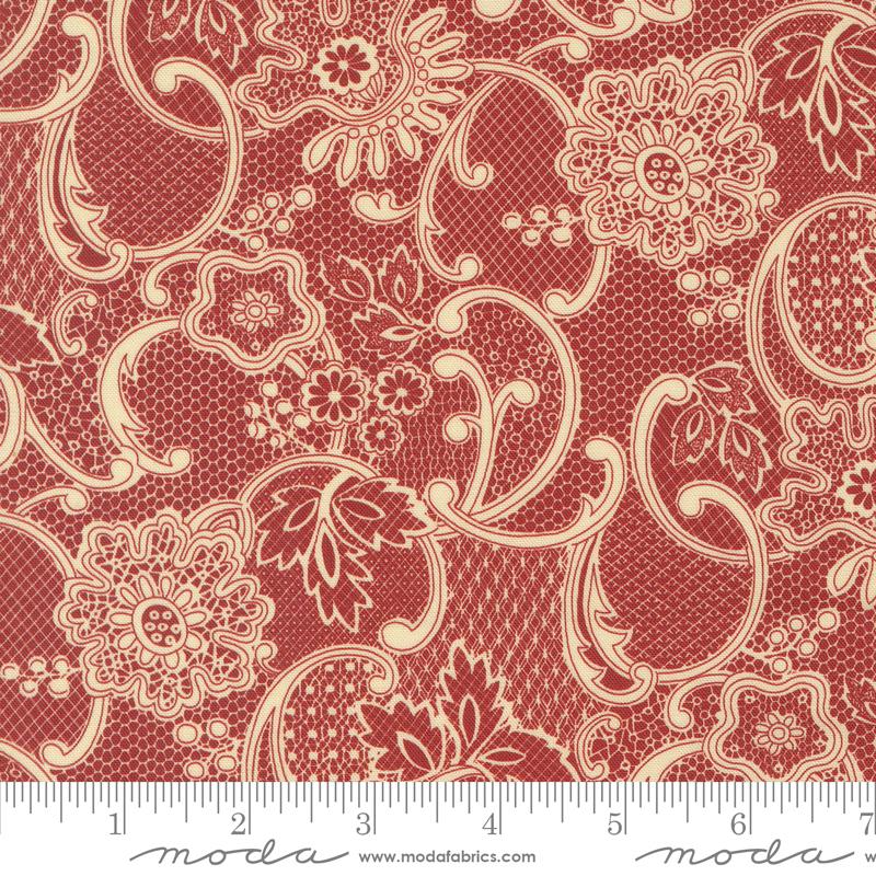 Lydias Lace Crimson - Quilt Fabric