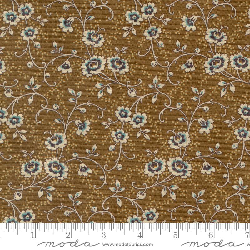 Lydias Lace Cocoa - Quilt Fabric
