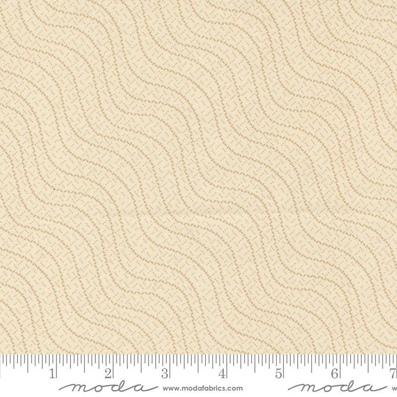 Goodnight Irene Waves - Sweet Cream - Quilt Fabric