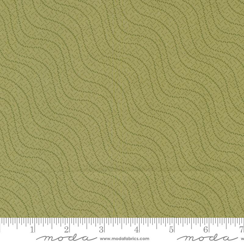 Goodnight Irene Waves - Sage - Quilt Fabric