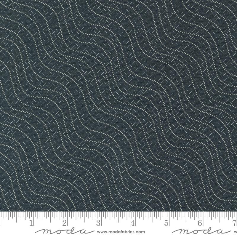 Goodnight Irene Waves - Graphite - Quilt Fabric