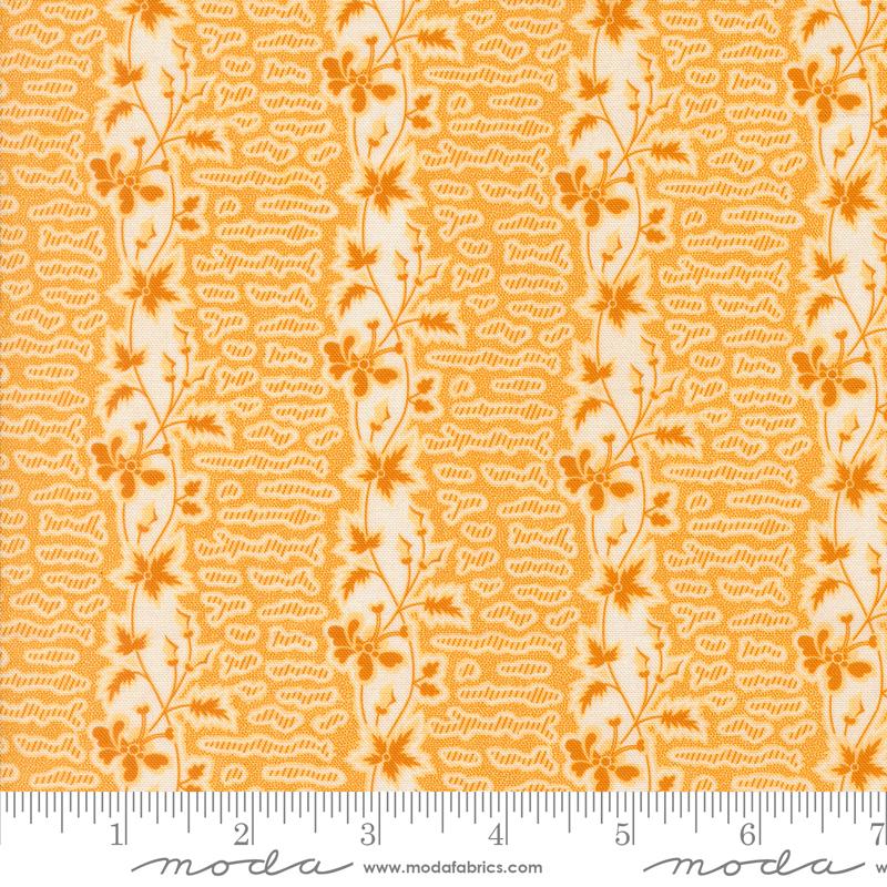 Sallys Stitches Stripe Honey - Quilt Fabric