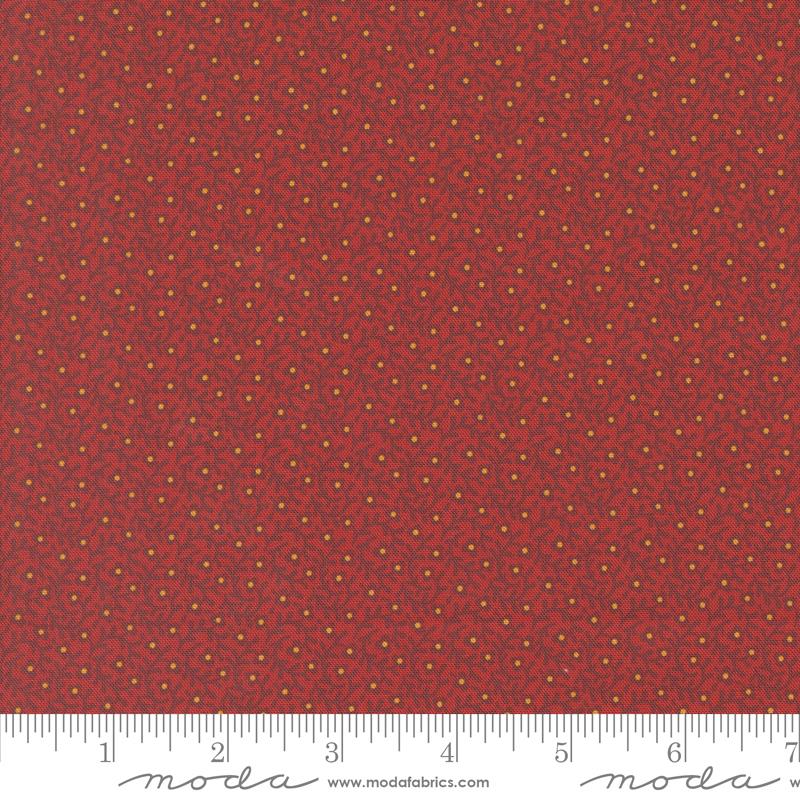Sallys Stitches Floral Turkey Red - Quilt Fabric