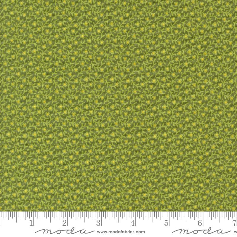 Sallys Stitches Floral New Leaf - Quilt Fabric