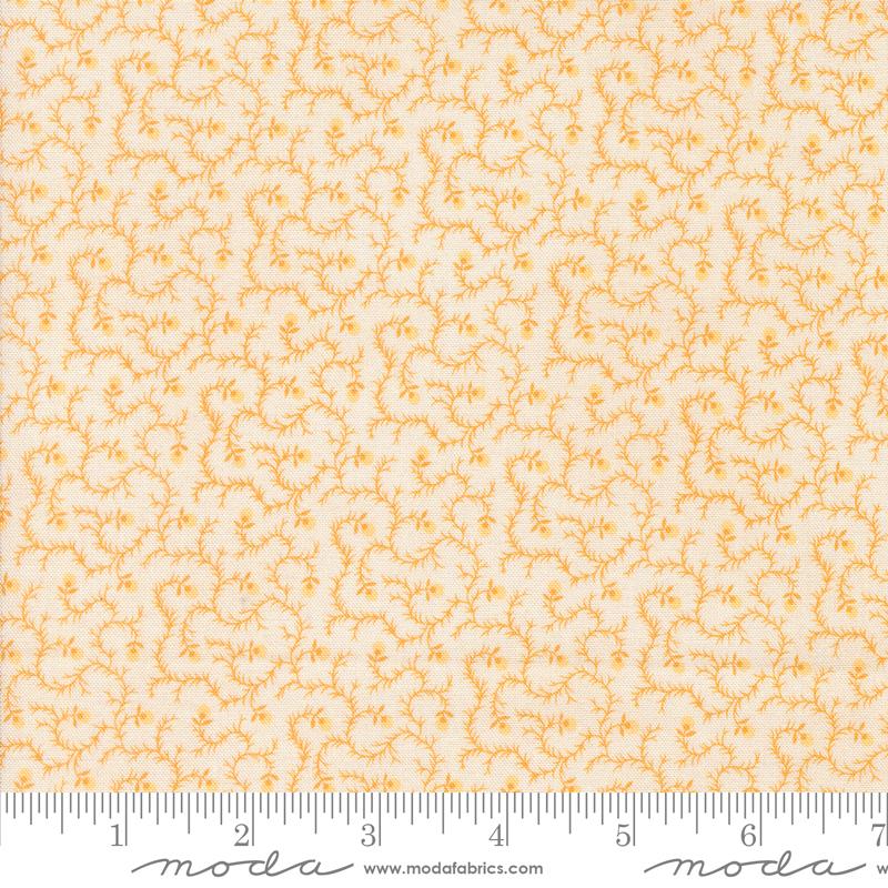 Sallys Stitches Vines Honey - Quilt Fabric